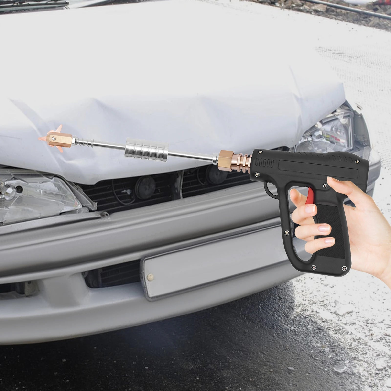 86Pcs Set Low-power Sheet Metal Repair Tools for Motorcycles, Refrigerators & Washing Machines, Car Dent Repair Puller Tool Kit